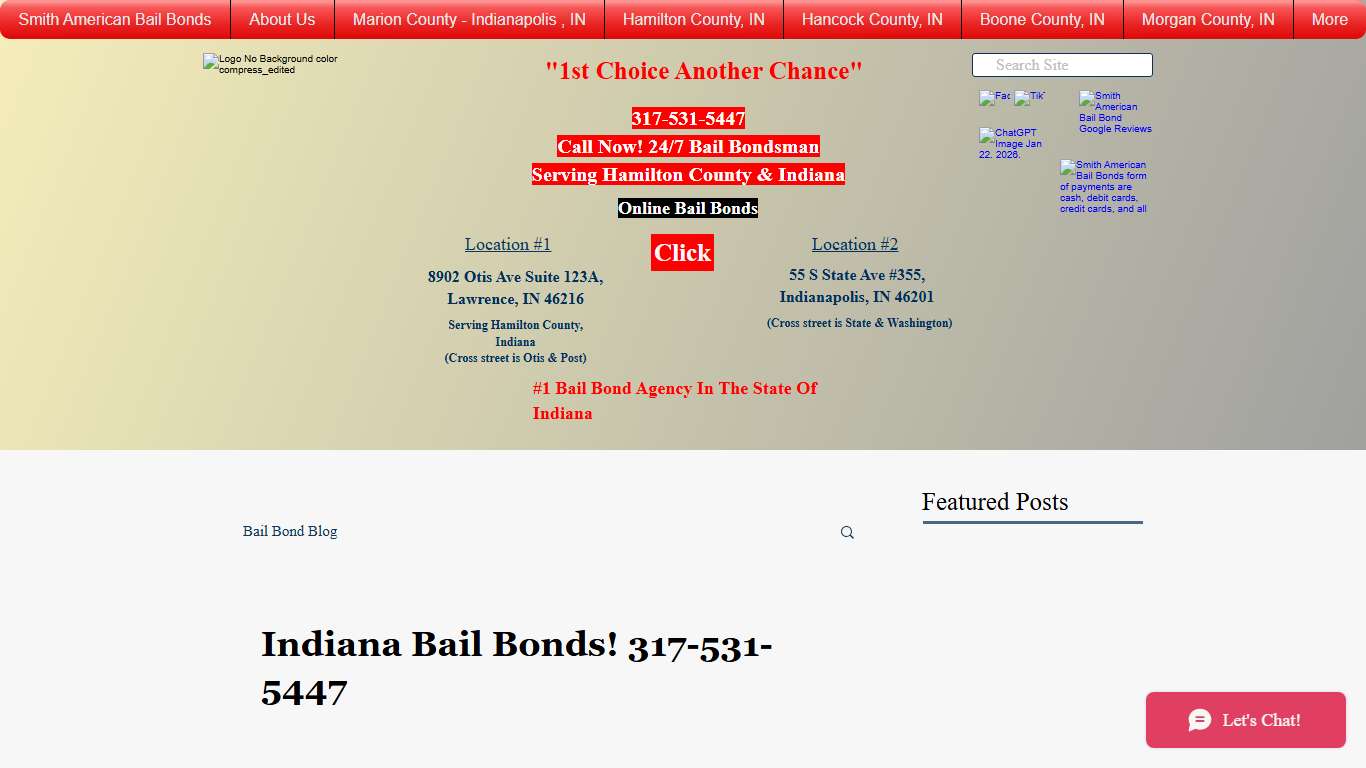 317-531-5447 Bail Bondsman Indiana Bail Bonds